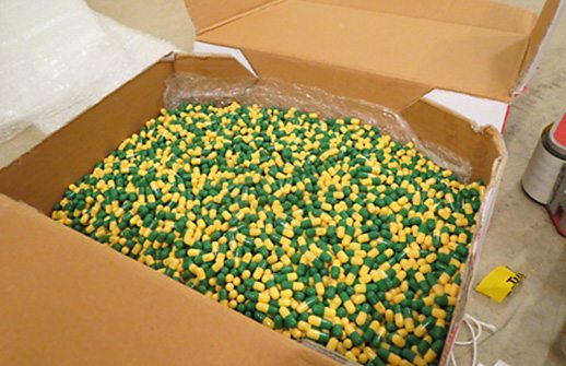 Miljontals tabletter beslagtagna