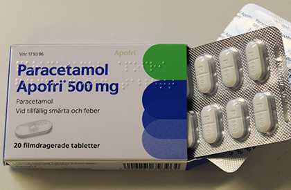 Paracetamol bara på apotek