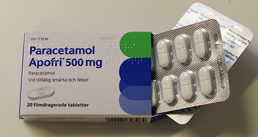 Få verkar ta för mycket paracetamol