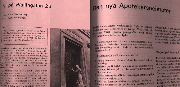 De jobbade på Apotekarsocieteten 1971