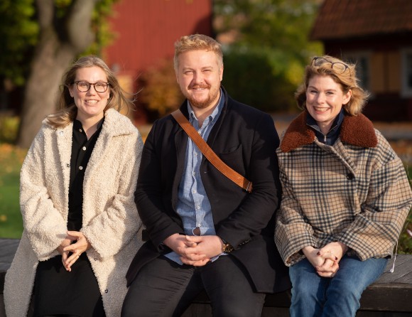 Rita Bergqvist, Viktor Ahlqvist och Cecilia Magnusson