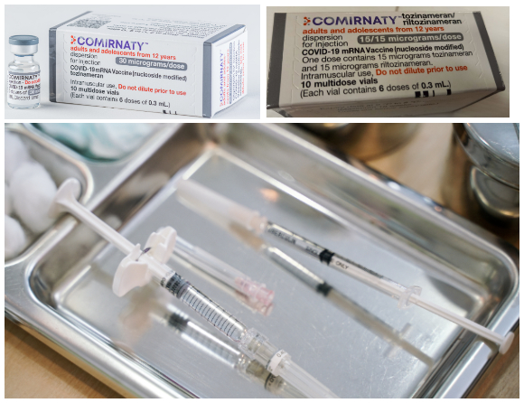 Pekar på risk att förväxla Pfizers covid-19-vacciner