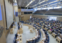 Riksdagen debatterar om högkostnadsskyddet riksdagen