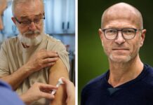 Influensavaccin minskar risken för hjärtinfarkt Collage: Influensavaccination/Ole Fröbert, affilierad professor vid Örebro universitet, som kommenterar studien om influensavaccin och hjärtinfarkt i artikeln.