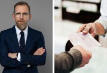 Regeringen utreder förlängd giltighetstid för recept Läkare som ger patient recept/Bild på Jakob Forssmed, som uttalar sig om förlängd giltighetstid för recept