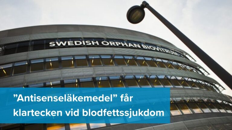 Unikt RNA-läkemedel mot höga blodfetter får grönt ljus